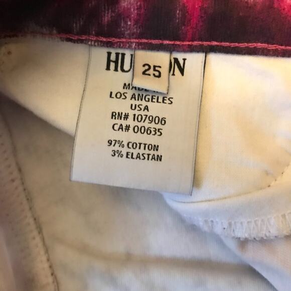 NEW Hudson Nico Pink Galaxy Super Skinny Corduroy Pants 25 - Picture 8 of 10